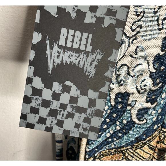 Rare The Great Wave Off Kanagawa Japan Tapestry Jacket Men's M Rebel Vengeance - Picture 5 of 8